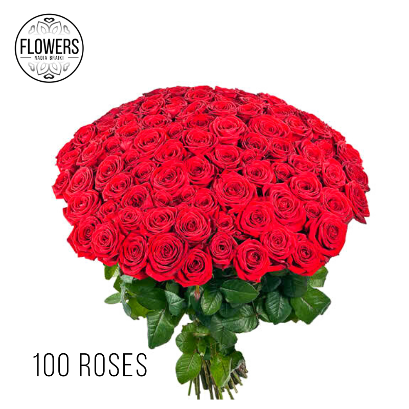 Bouquet roses naturelles rouges | FLOWERS SHOP